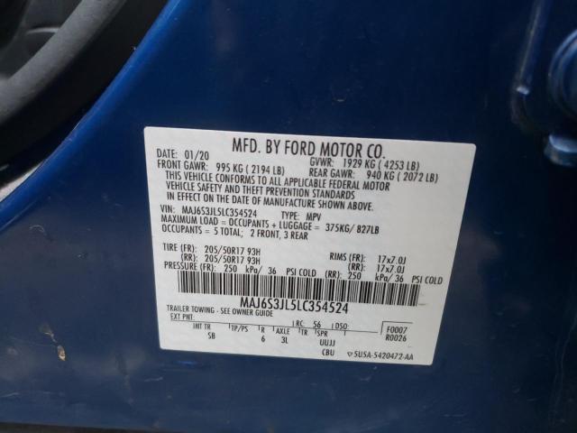 Photo 9 VIN: MAJ6S3JL5LC354524 - FORD ECOSPORT S 