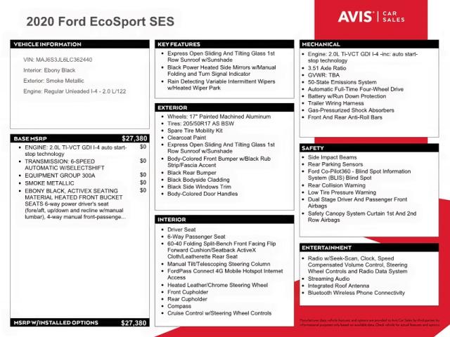 Photo 9 VIN: MAJ6S3JL6LC362440 - FORD ECOSPORT S 