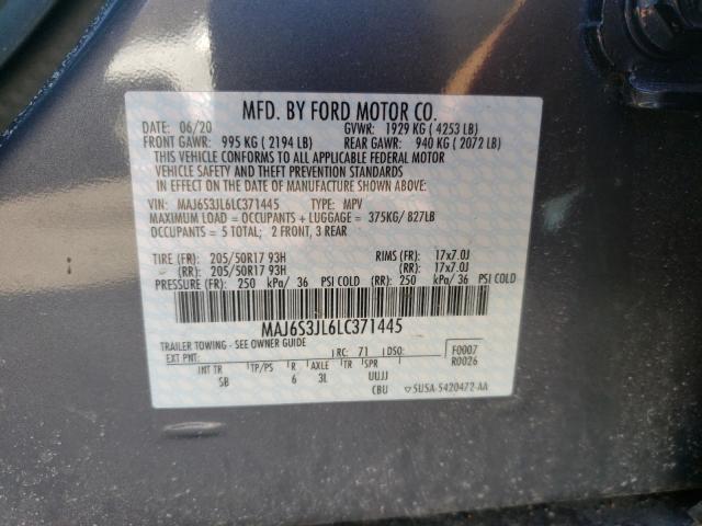 Photo 9 VIN: MAJ6S3JL6LC371445 - FORD ECOSPORT S 