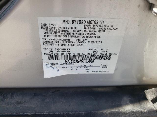 Photo 12 VIN: MAJ6S3JL6MC455038 - FORD ECOSPORT S 