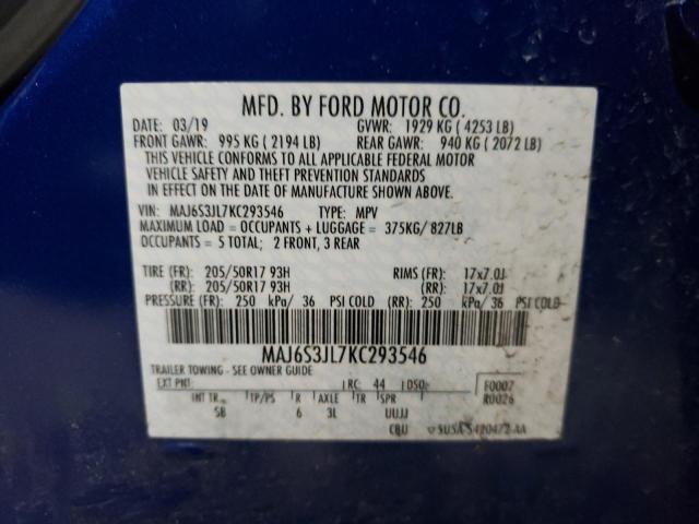 Photo 9 VIN: MAJ6S3JL7KC293546 - FORD ECOSPORT S 