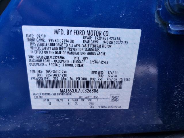 Photo 9 VIN: MAJ6S3JL7LC326806 - FORD ECOSPORT S 