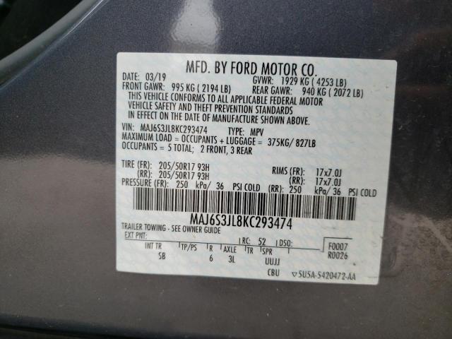 Photo 9 VIN: MAJ6S3JL8KC293474 - FORD ECOSPORT S 