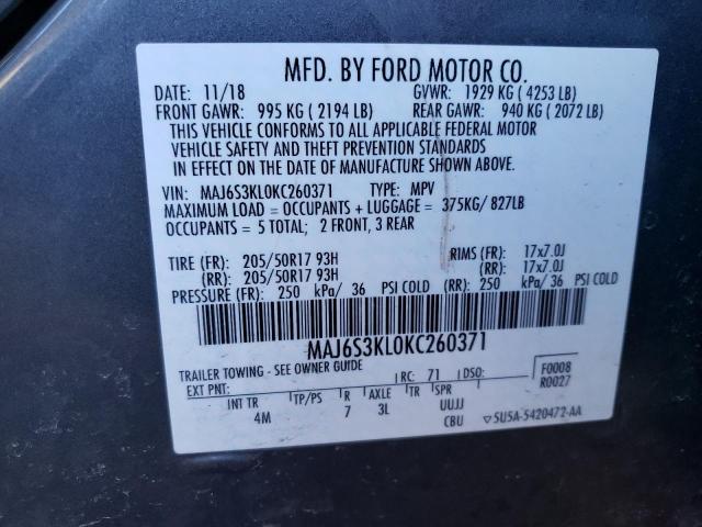 Photo 12 VIN: MAJ6S3KL0KC260371 - FORD ECOSPORT T 