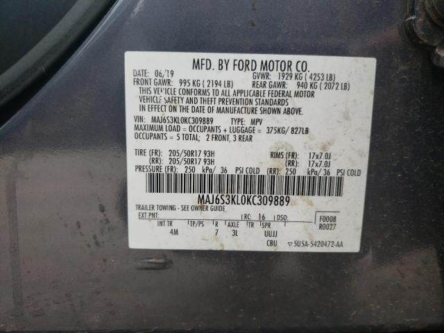 Photo 12 VIN: MAJ6S3KL0KC309889 - FORD ECOSPORT T 