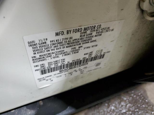 Photo 11 VIN: MAJ6S3KL0LC334034 - FORD ECOSPORT 