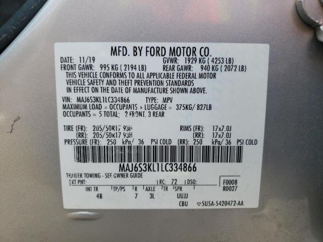 Photo 9 VIN: MAJ6S3KL1LC334866 - FORD ECOSPORT T 