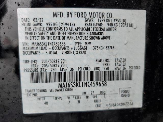 Photo 11 VIN: MAJ6S3KL1NC459658 - FORD ECOSPORT 