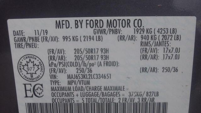 Photo 8 VIN: MAJ6S3KL2LC334651 - FORD ECOSPORT 