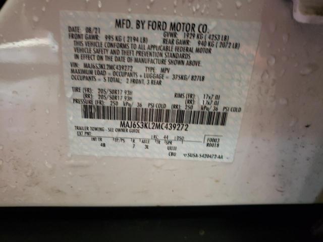 Photo 9 VIN: MAJ6S3KL2MC439272 - FORD ECOSPORT T 