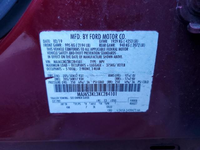 Photo 12 VIN: MAJ6S3KL3KC284101 - FORD ECOSPORT T 