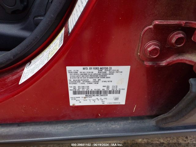 Photo 8 VIN: MAJ6S3KL4KC260339 - FORD ECOSPORT 