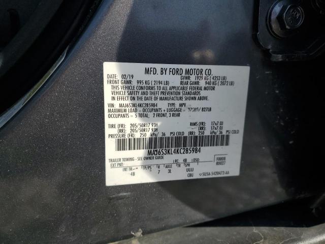 Photo 12 VIN: MAJ6S3KL4KC285984 - FORD ECOSPORT T 