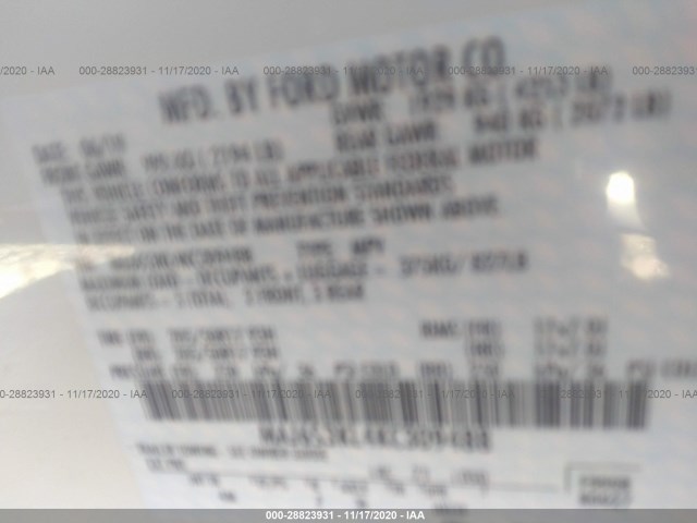 Photo 8 VIN: MAJ6S3KL4KC309488 - FORD ECOSPORT 