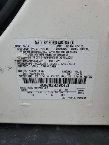 Photo 12 VIN: MAJ6S3KL5KC285153 - FORD ECOSPORT T 