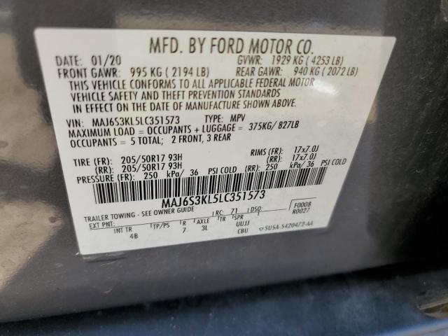 Photo 9 VIN: MAJ6S3KL5LC351573 - FORD ECOSPORT T 