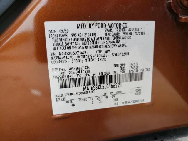 Photo 11 VIN: MAJ6S3KL5LC366221 - FORD ECOSPORT T 