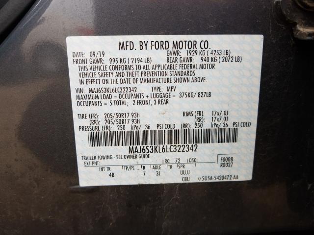 Photo 9 VIN: MAJ6S3KL6LC322342 - FORD ECOSPORT T 