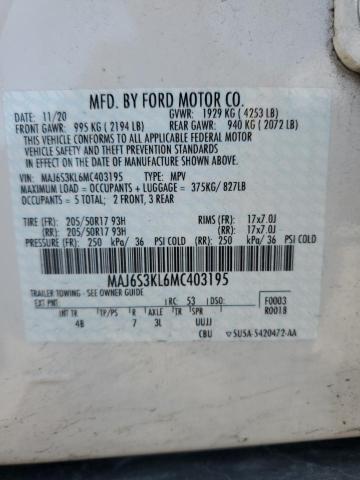 Photo 12 VIN: MAJ6S3KL6MC403195 - FORD ECOSPORT 