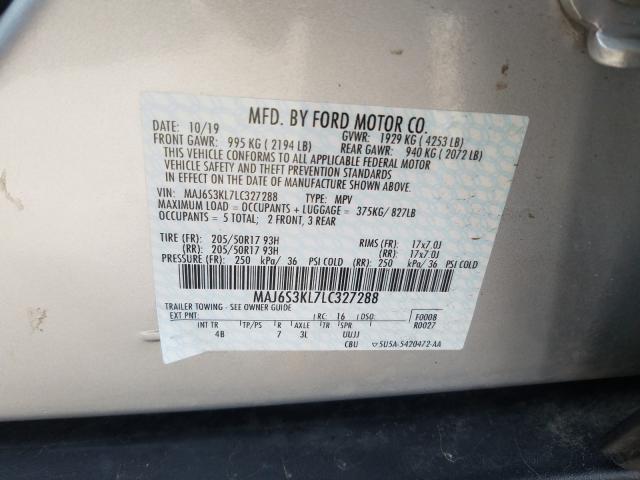 Photo 9 VIN: MAJ6S3KL7LC327288 - FORD ECOSPORT T 