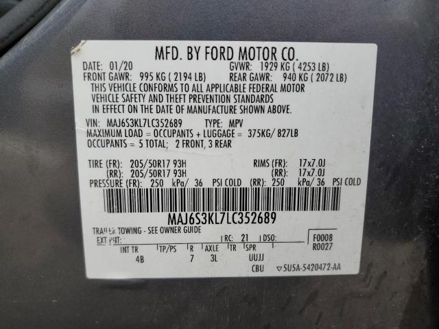 Photo 12 VIN: MAJ6S3KL7LC352689 - FORD ECOSPORT T 