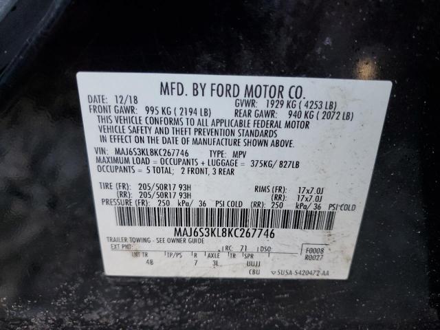 Photo 11 VIN: MAJ6S3KL8KC267746 - FORD ECOSPORT 