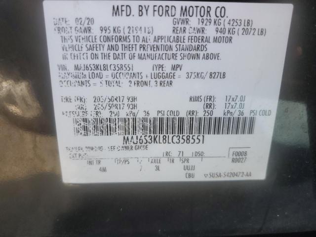 Photo 12 VIN: MAJ6S3KL8LC358551 - FORD ECOSPORT T 