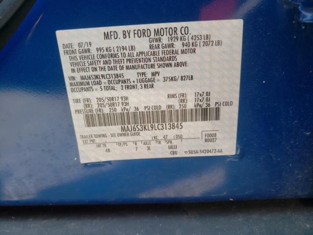 Photo 9 VIN: MAJ6S3KL9LC313845 - FORD ECOSPORT 