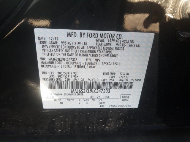 Photo 9 VIN: MAJ6S3KL9LC347333 - FORD ECOSPORT 