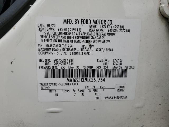 Photo 13 VIN: MAJ6S3KL9LC351754 - FORD ECOSPORT T 