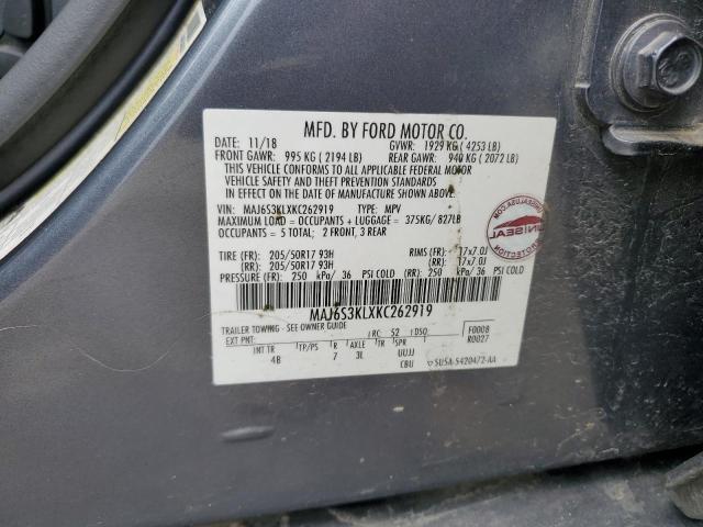 Photo 13 VIN: MAJ6S3KLXKC262919 - FORD ECOSPORT 