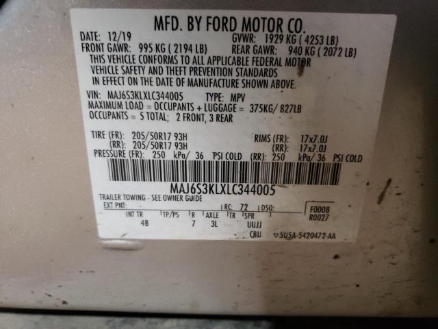 Photo 12 VIN: MAJ6S3KLXLC344005 - FORD ECOSPORT T 