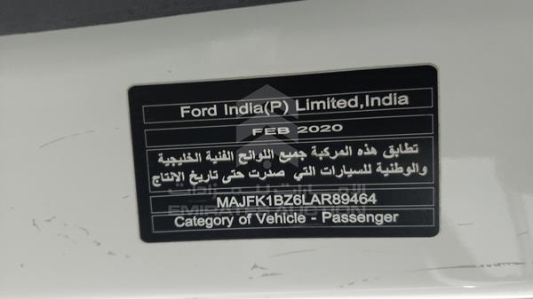 Photo 2 VIN: MAJFK1BZ6LAR89464 - FORD ECOSPORT 