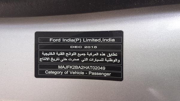 Photo 2 VIN: MAJFK2BA2HAT02049 - FORD ECOSPORT 