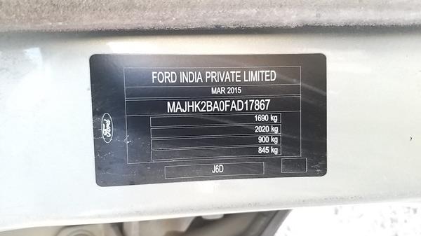 Photo 1 VIN: MAJHK2BA0FAD17867 - FORD ECOSPORT 