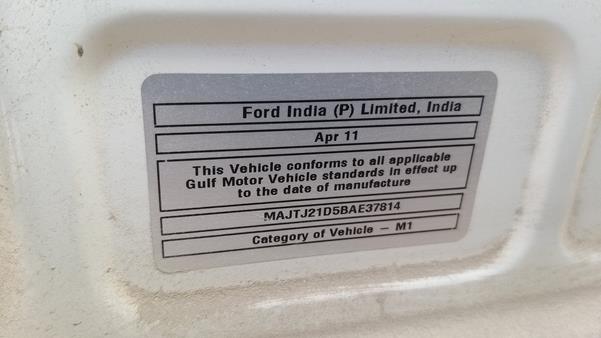 Photo 1 VIN: MAJTJ21D5BAE37814 - FORD FIGO 