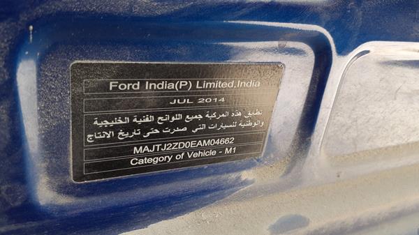 Photo 1 VIN: MAJTJ2ZD0EAM04662 - FORD FIGO 