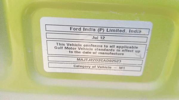 Photo 4 VIN: MAJTJ2ZD2CAD02523 - FORD FIGO 