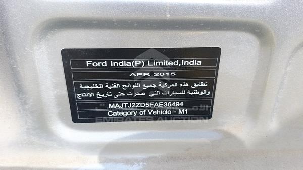 Photo 2 VIN: MAJTJ2ZD5FAE36494 - FORD FIGO 