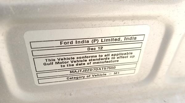 Photo 2 VIN: MAJTJ2ZD7DAT57550 - FORD FIGO 