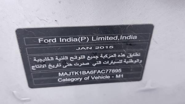 Photo 2 VIN: MAJTK1BA6FAC77895 - FORD ECOSPORT 