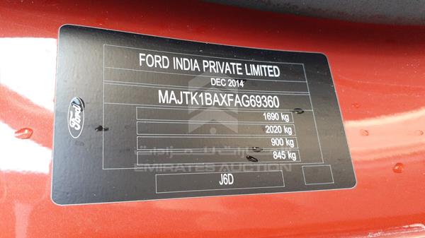 Photo 2 VIN: MAJTK1BAXFAG69360 - FORD ECOSPORT 