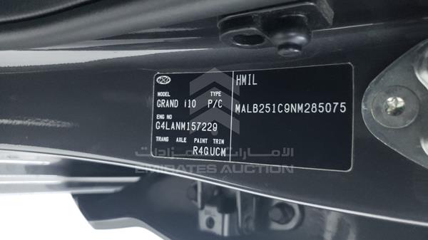 Photo 2 VIN: MALB251C9NM285075 - HYUNDAI GRAND I10 