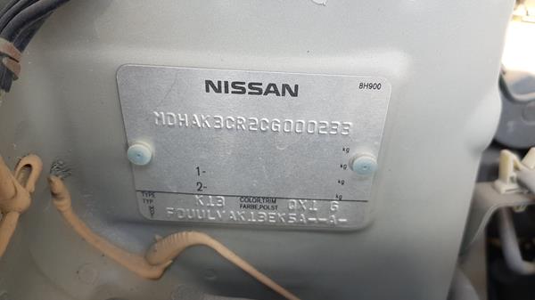 Photo 3 VIN: MDHAK3CR2CG000233 - NISSAN MICRA 