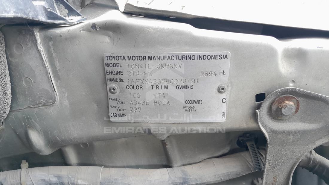 Photo 3 VIN: MHFXX43G590020191 - TOYOTA INNOVA 