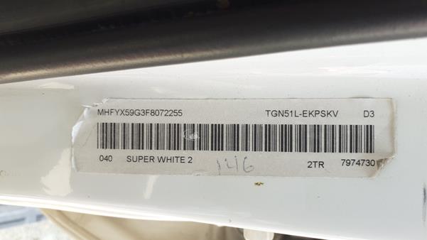 Photo 2 VIN: MHFYX59G3F8072255 - TOYOTA FORTUNER 