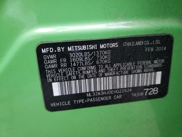 Photo 9 VIN: ML32A3HJ0EH022824 - MITSUBISHI MIRAGE 