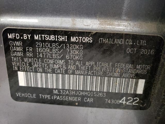 Photo 9 VIN: ML32A3HJ0HH015263 - MITSUBISHI MIRAGE ES 