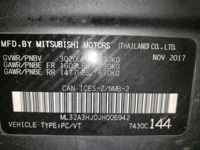 Photo 11 VIN: ML32A3HJ0JH006942 - MITSUBISHI MIRAGE ES 