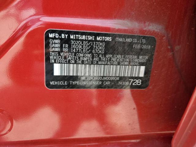 Photo 11 VIN: ML32A3HJ0JH009808 - MITSUBISHI MIRAGE 